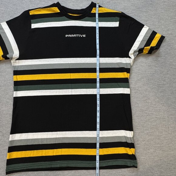 Primitive Skateboarding Striped Short-Sleeve T-Shirt Multicolor Top Mens Medium - Picture 7 of 9